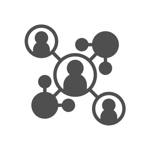 "Ícone do programa 4BIS: Rede de pessoas conectadas, simbolizando encontros de networking, negócios e compartilhamento de experiências."